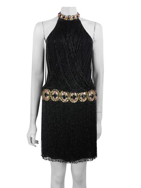 Vestido Jenny Packham Bordados Preto