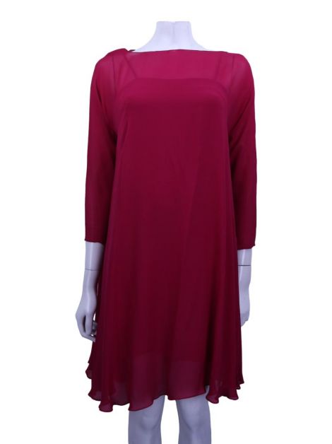 Vestido Karl Lagerfeld Seda Marsala