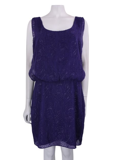 Vestido Laundry by Shelli Segal Roxo