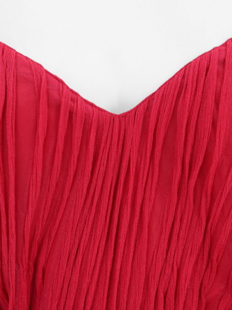 Vestido Le Noah Franzido Rosa