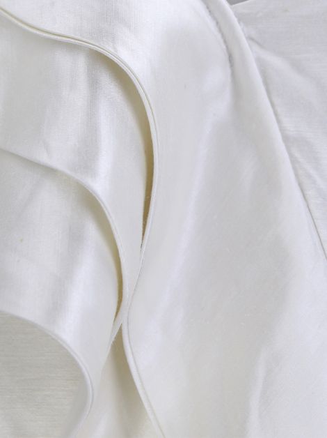 Vestido Letage Babados Marfim