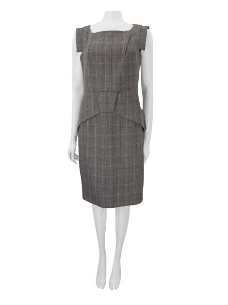 Vestido Mabel Magalhães Curto Xadrez