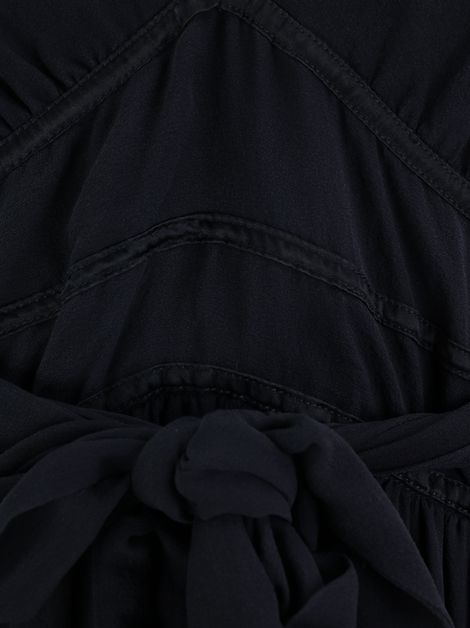 Vestido Maria Bonita Extra Seda Amarração Preto