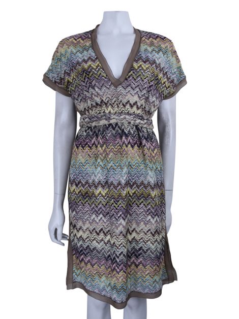 Vestido Missoni Trico Colorido