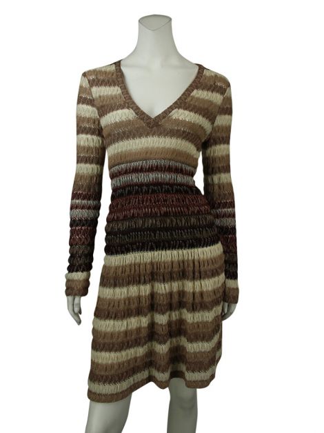 Vestido Missoni Tricô Multicolor