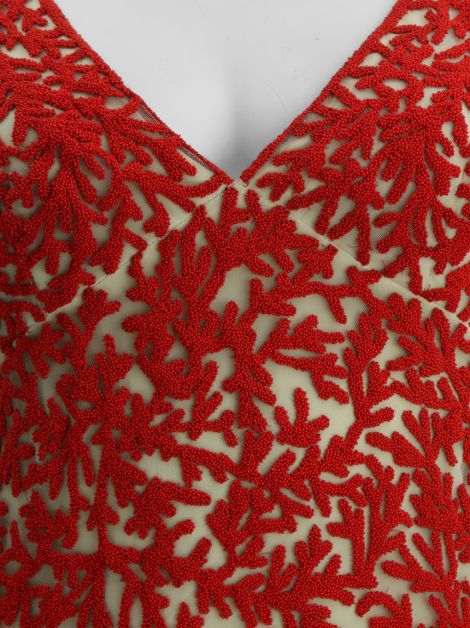 Vestido Naeem Khan Longo Bordado