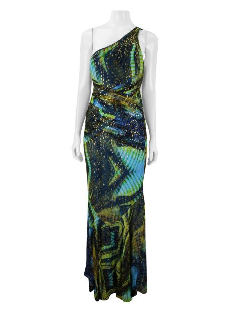 Vestido Nicole Miller Seda Multicolor