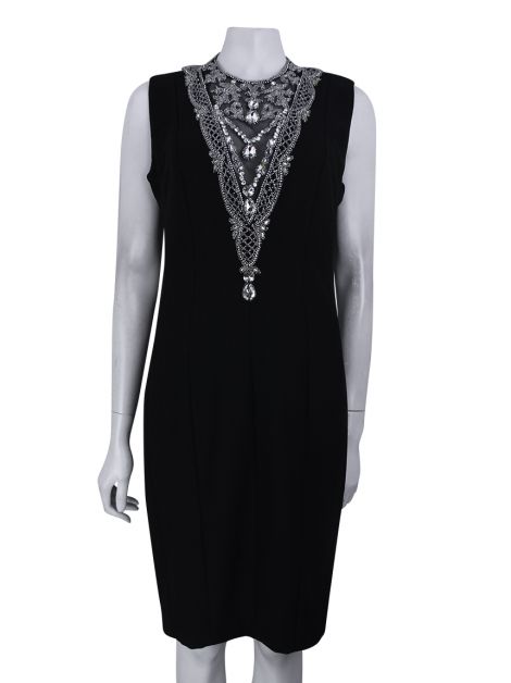 Vestido Sandro Barros Crepe Bordado