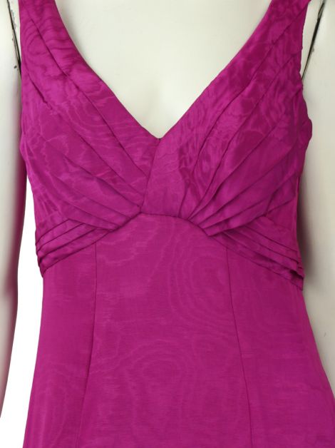 Vestido Sandro Barros Seda Fúcsia