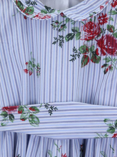 Vestido Silmara Listrado Floral