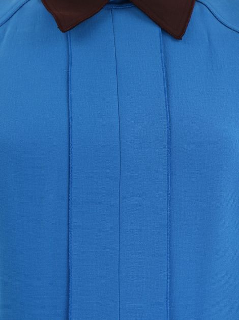 Vestido Victoria Beckham Crepe Azul