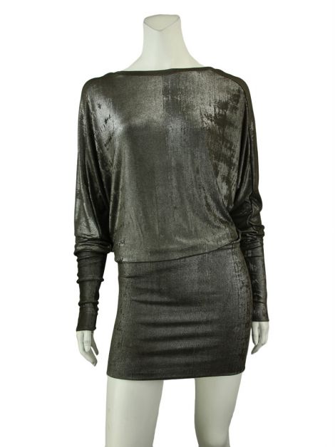 Vestido Victoria Beckham Metalizado Curto