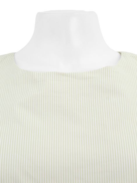 Vestido Wymann Listrado Areia
