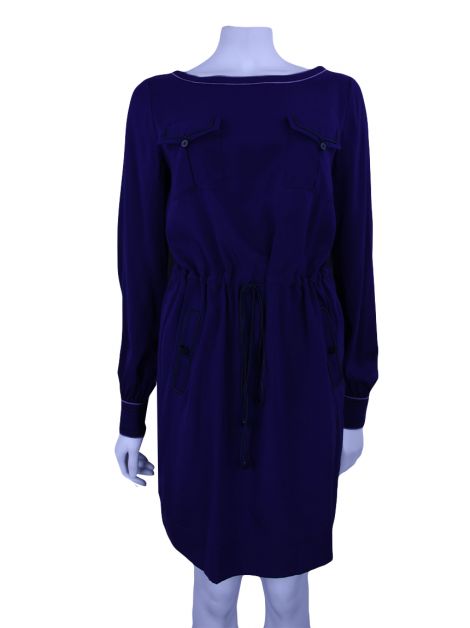 Vestido Zac Posen Tecido Roxo