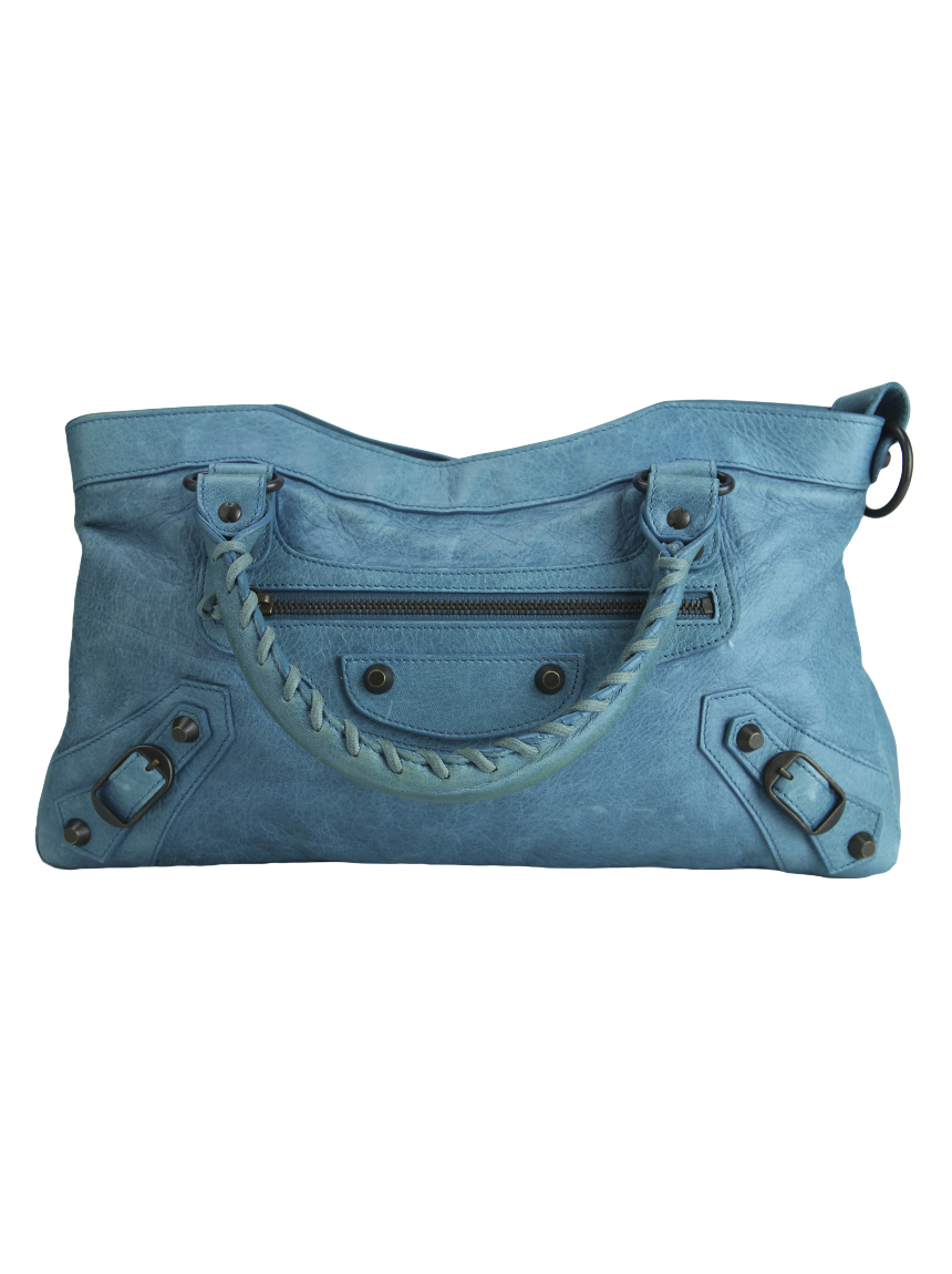 Bolsa Balenciaga Mini City Azul Petróleo - CMY196 Original