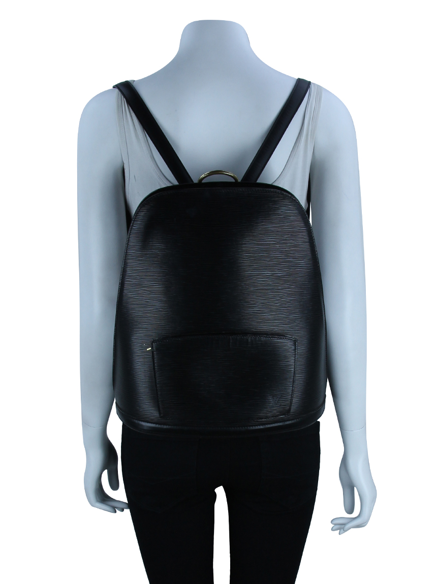 Mochila Louis Vuitton Gobelins EPI Preta Original - JKC2 | Etiqueta Única