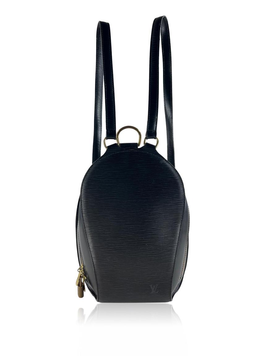 louis vuitton mochila louis vuitton mabillon epi preto vintage black