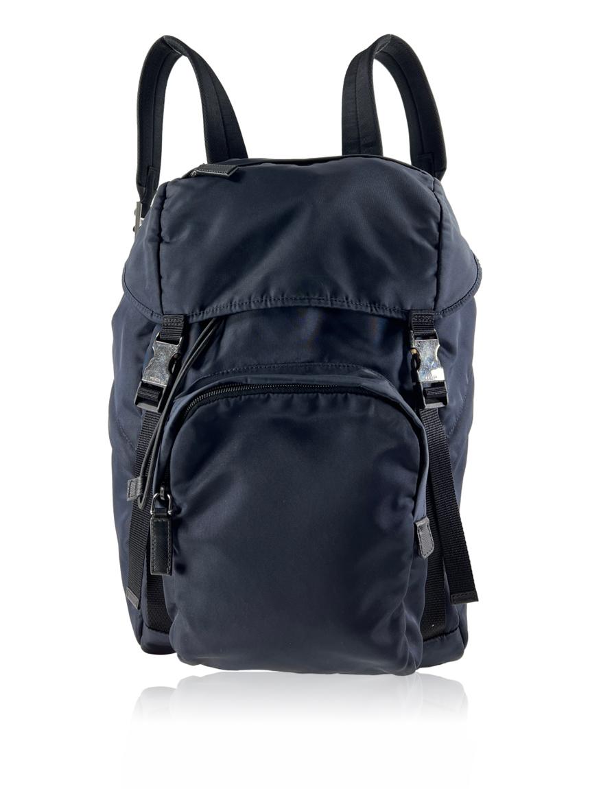 prada mochila prada tessuto nylon azul blue