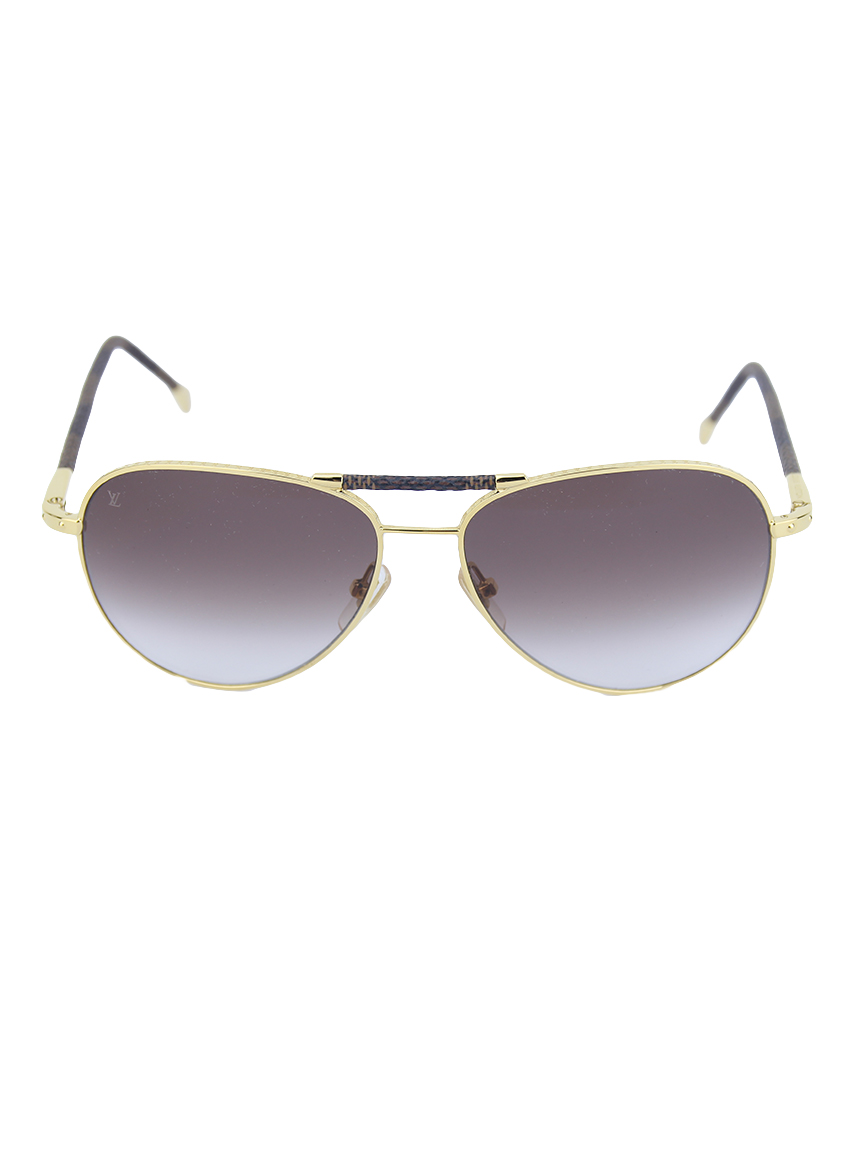 Louis Vuitton Damier Ebene Conspiration Pilote Sunglasses