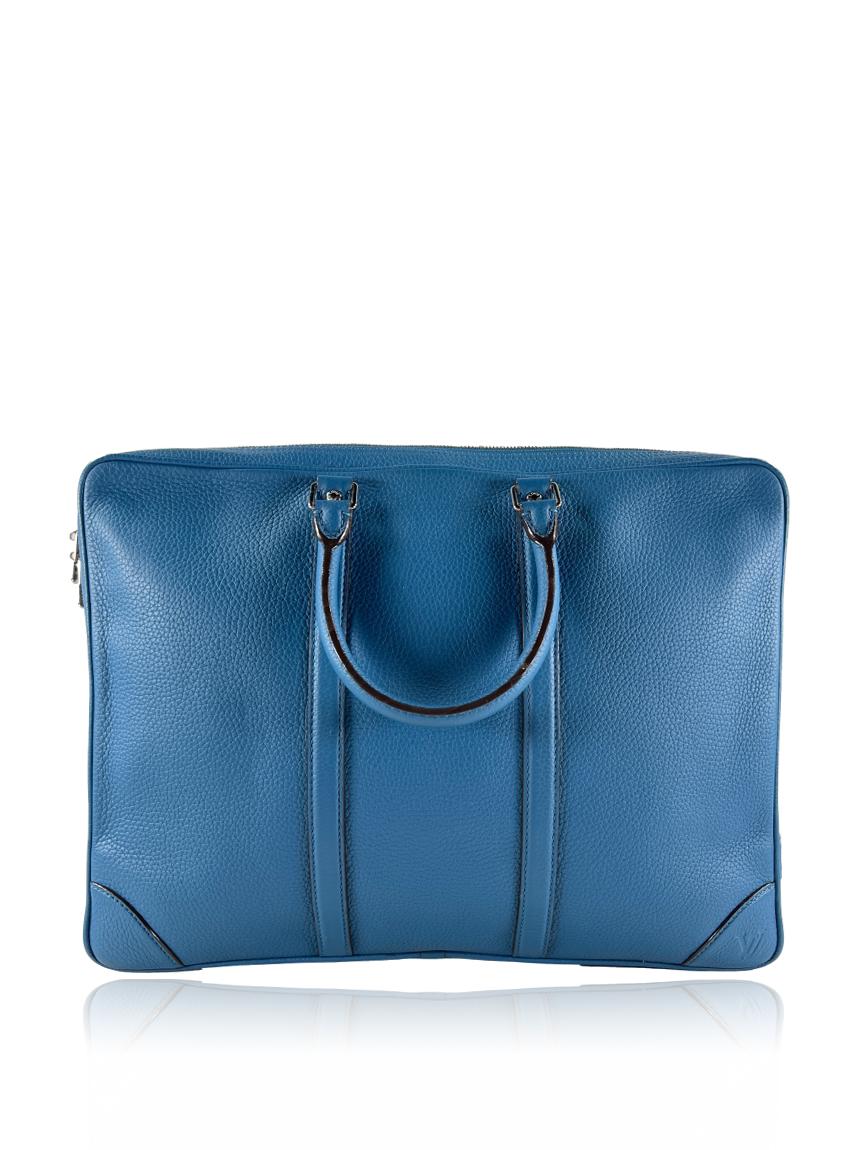 louis vuitton pasta louis vuitton taurillon porte documents voyage azul blue