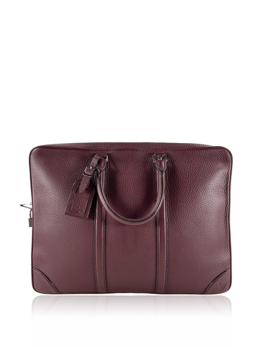 louis vuitton pasta louis vuitton taurillon porte documents voyage vinho red