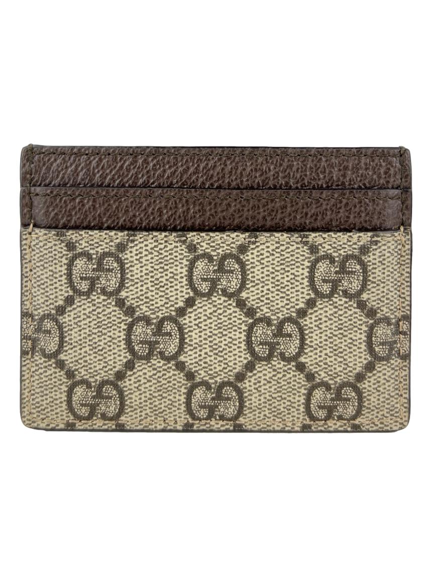 Porta Cartões Gucci Ophidia Web Marrom Original - | Etiqueta Única