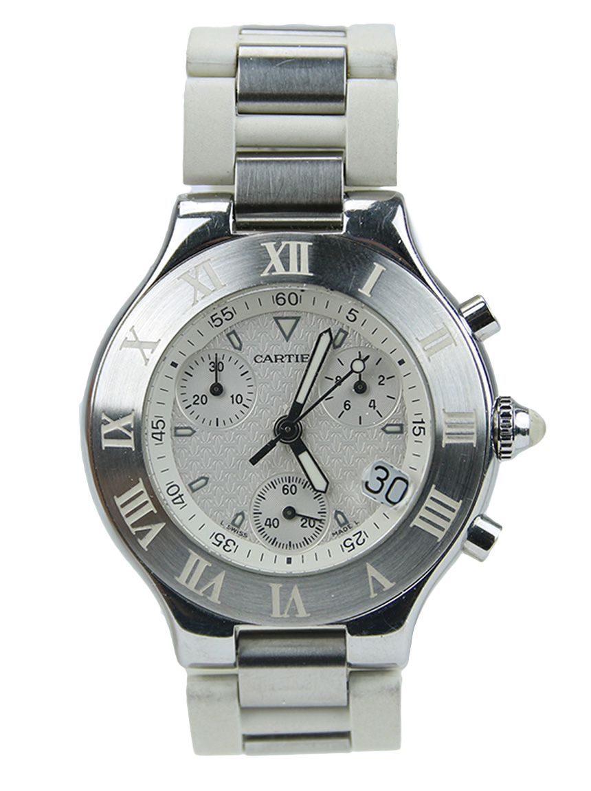 Rel gio Cartier Chronoscaph 21 Original AIX26 Etiqueta nica