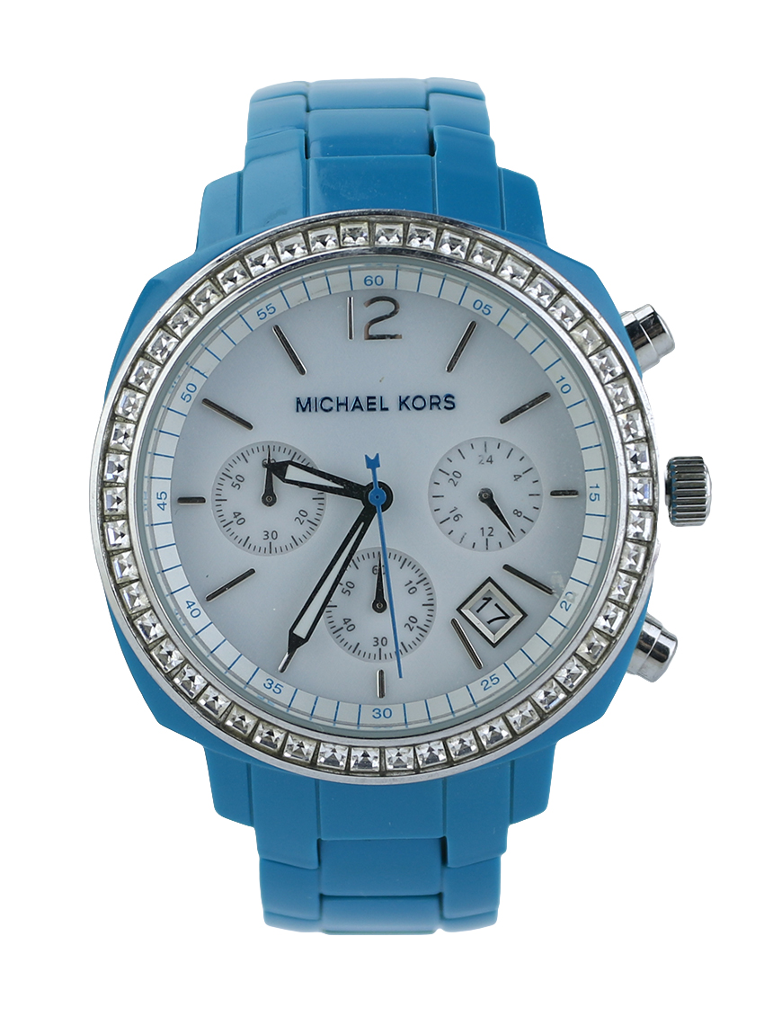 Relógio Michael Kors Cronograph MK- 5121 Azul - JRV1 Original