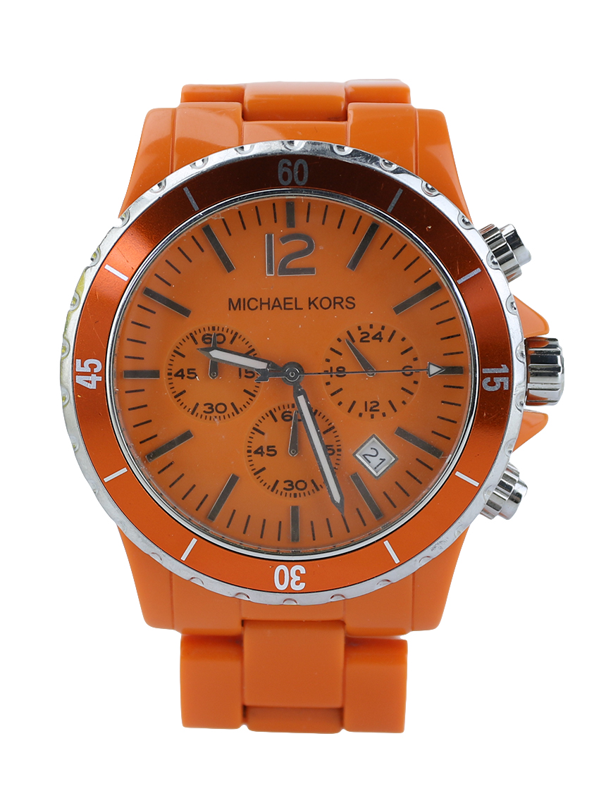 Relógio Michael Kors Cronograph MK- 5273 Laranja - JRV2 Original