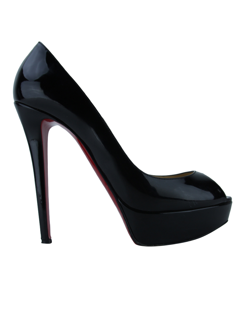 Sapato Christian Louboutin Banana 140 Verniz Preto KIX2 Original - Main Image