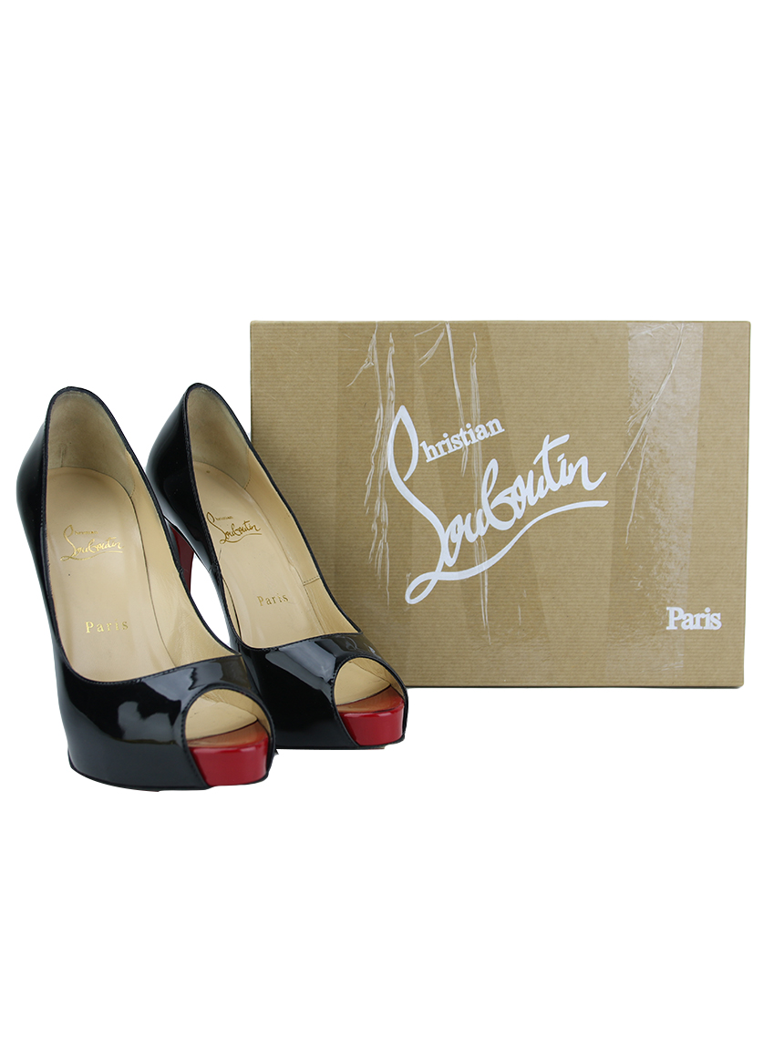 Sapato Christian Louboutin Very Prive 120 Preto GCU6 Original