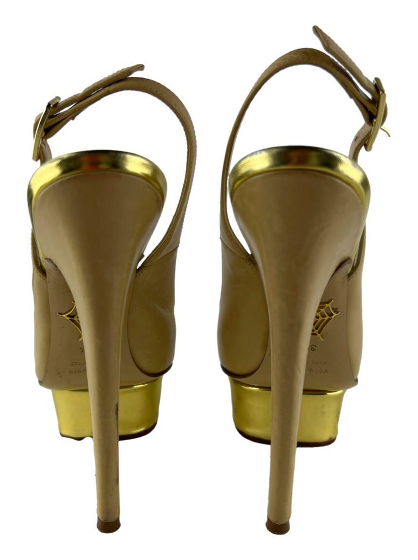 Escarpins Charlotte Olympia DOLLY - Talons Très Hauts En Daim Blush/nude, Taille 41, Neuf Avec Boîte