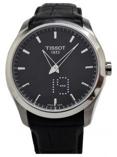 Rel gio Tissot Couturier Quartz Preto Original MGK197 Etiqueta