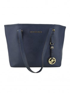 Bolsa Michael Kors Jet Set Travel Tote Azul Marinho Original - RMD2 |  Etiqueta Única