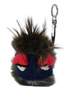 小物 FENDI Zucca FF Logo Keychain Bag Charm Chaveiro Fendi Fur Freak Monster Bag Bug Charm - DNC40 Original