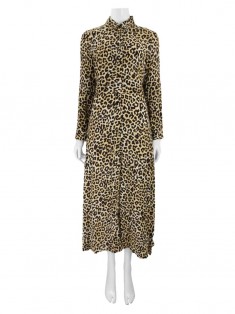 Vestido midi discount animal print zara