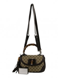 Bolsa Gucci New Bamboo Medium Monograma - PXE7 Original | Etiqueta