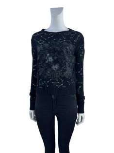 Blusa Christian Dior Bordado Preto GWF571 Original Etiqueta Única