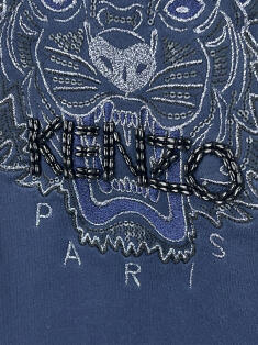 Kenzo Tiger Kenzo Blusas Woman Blusa Kenzo Tecido Azul JZF235