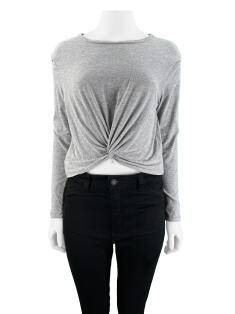Blusa Mixed Nó Cinza