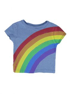 Blusa Stella McCartney Estampa Arco-Íris Infantil SQ105 Original