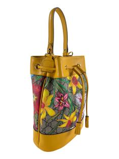 Bolsa Bucket Gucci Ophidia Flora Amarelo - CSEF9 Original