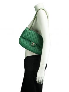 Bolsa Chanel Double Flap Verde - FY39 Original | Etiqueta Única