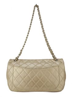 Bolsa Chanel Metalizada Pedrarias - C74 Original | Etiqueta Única