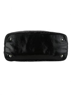 Bolsa Coach Signature Stitched Verniz Preto - THL3 Original
