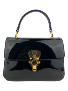Bolsa com Alça Louis Vuitton Cherrywood Monogram Verniz Preta PM