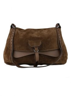 Bolsa Fontana Milano 1915 Wight Saddle Hobo Marrom