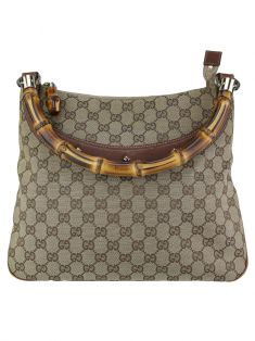 Bolsa Gucci Guccissima Bege Bamboo - VF652 Original | Etiqueta Única