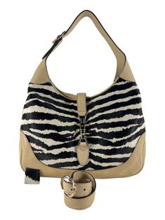 Bolsa Hobo Gucci Jackie Pony Hair Estampada - CGFJ385 Original