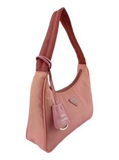 Bolsa Hobo Prada Re-Edition 2000 Rosa - CDQ33 Original | Etiqueta